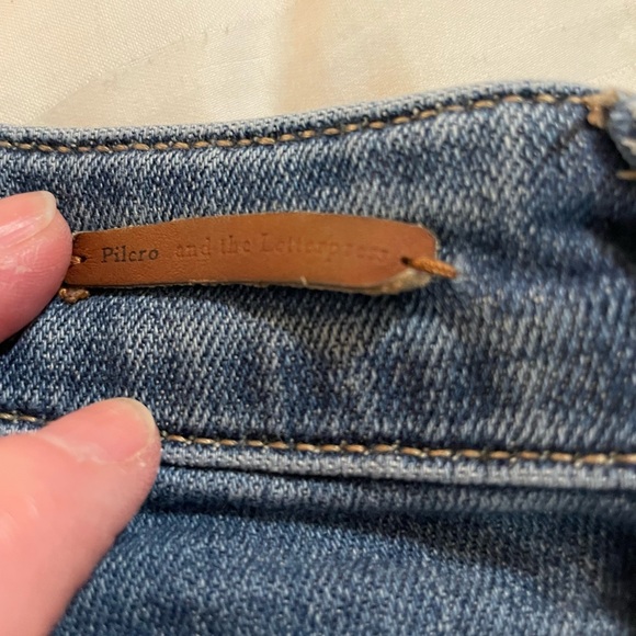 Anthropologie Pilcro And The Letterpress EM blue jean Boyfriend cotton denim 8 - Picture 8 of 16
